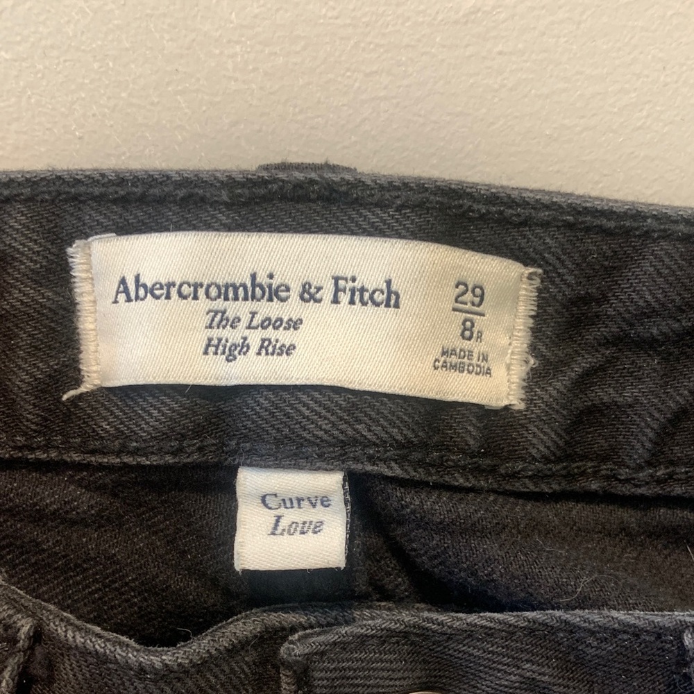 Abercrombie & Fitch Black The Loose High Rise Jeans